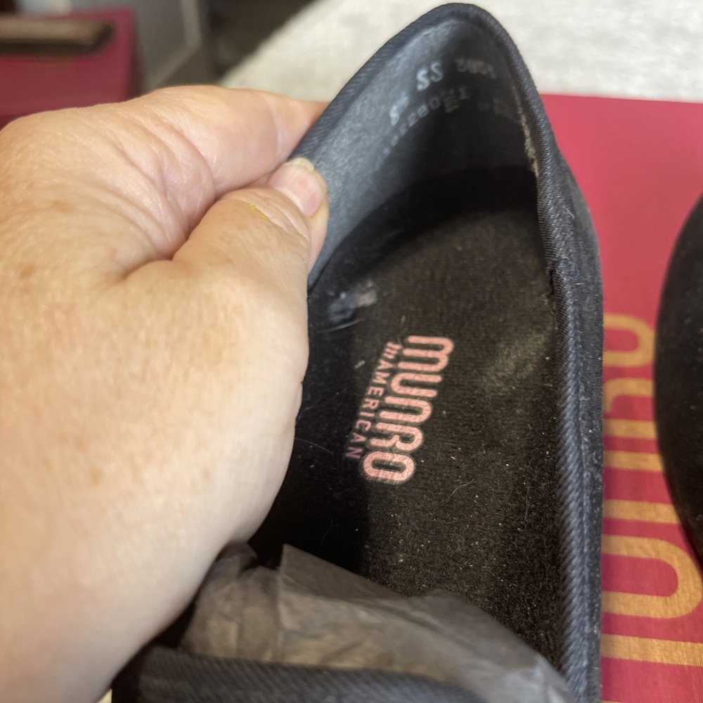 Munro American Jerrie Black Shimmer Flats Women's Size 8.5 SS - Picture 5 of 8